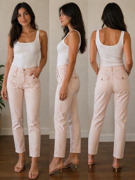 White House Black Market Pants - White House Black Market Pale Pink High-Rise Pants